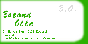 botond olle business card
